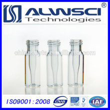 2 ml 9-425 Vaisseau en verre transparent HPLC auto-adhésif avec Micro-insert intégré en verre de 0,2 ml